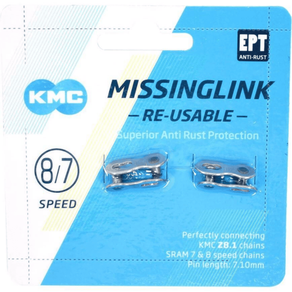 KMC missingLink 7/8R EPT silver 7,1mm krt (2)