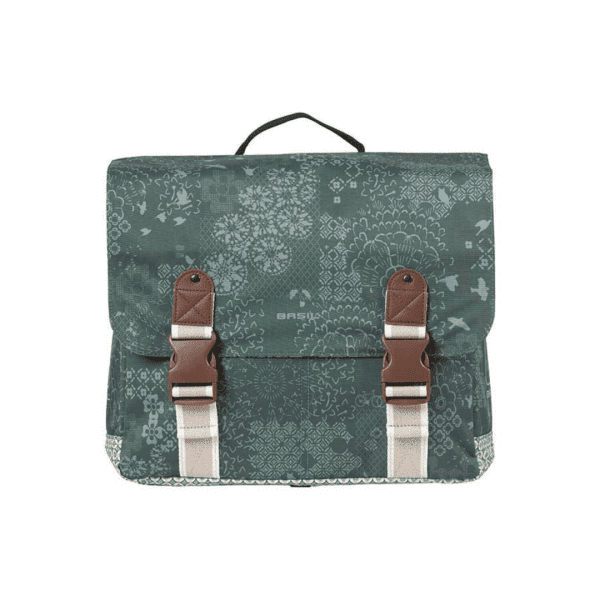 Basil fietstas dubbel Boheme forest green 35L